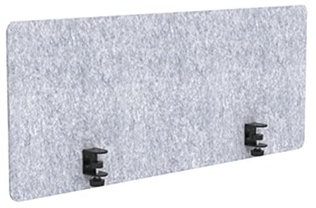 50 cm Schreibtisch-Trennwand aus hochdichter Faserplatte, Lärmschutz, für den Schreibtisch, schallabsorbierender fürs Büro, grau
