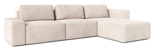 AXLIVING Arkleton Couch XXL L Form 360cm in Beige Komfort & Eleganz R