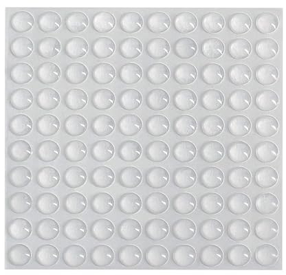 100 Pcs Silicone Bumper Pads, 10 x 3 mm Cabinet Door Stoppers, Soft Close Dampers for Cupboard Doors, Furniture Noise Reduction Pads