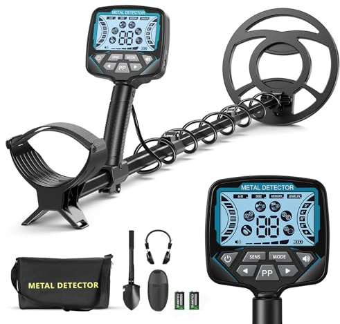 GJCrafts Metalldetektor für Erwachsene und Kinder, 5 Modi Profi Gold Detektor, IP68 wasserdichte 26 cm Suchspule mit LCD Display, Hohe Empfindlichkeit (GT965H)