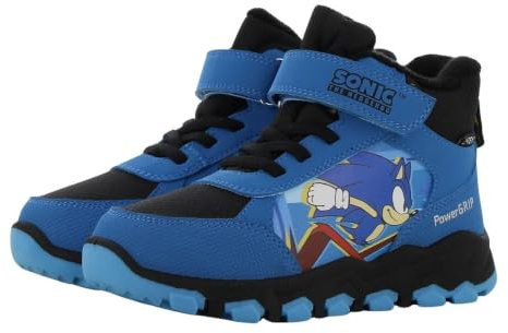 Leomil Sonic Stivali da Neve Bambino Scarpe Invernali Bambini Antiscivolo Stivaletti Invernali 24, Suola antiscivolo per i giorni freddi d’inverno, Blu