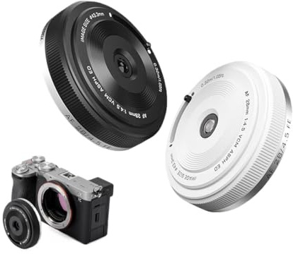 Kompatibel mit Sony E-Mount 28mm F4.5 AF Pancake-Objektiv for ZVE-10 A7CII A7IV A6400 Nikon Z6III ZF Z5II Fuji X-T5 X-T4 X-S10(E-Mount(FE))