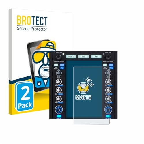 BROTECT Schutzfolie für Rane System One | 2 Stück Entspiegelnder Displayschutz Made in Germany Matte Displayschutz-Folie Anti-Reflex Anti-Fingerprint Einfache Montage