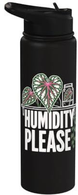 Humidity Please Houseplant Care Stainless Steel Insulated Water Bottle
