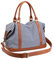 LOSMILE Damen Reisetaschen Handgepäck Canvas Sporttasche Weekender Tasche Carry-on Duffle Bag Frauen Schultertaschen Handtasche Umhängetasche Reisegepäck Reise Taschen (Blau)