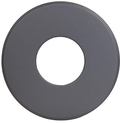 LANZZAS Ofenrohr Wand-Rosette mit 90 mm Rand - für den Durchmesser Ø 120 mm - Farbe: gussgrau - Rauchrohr Wandabdeckung