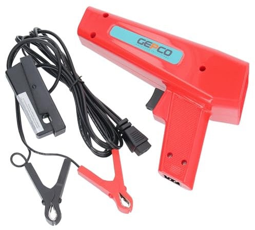 GEPCO Zündlichtpistole | Blitzpistole Zündung Einstellwerkzeug Stroboskoplampe 12V/10W | Profi KFZ Werkzeug Universal | Benzin Fahrzeuge 12V