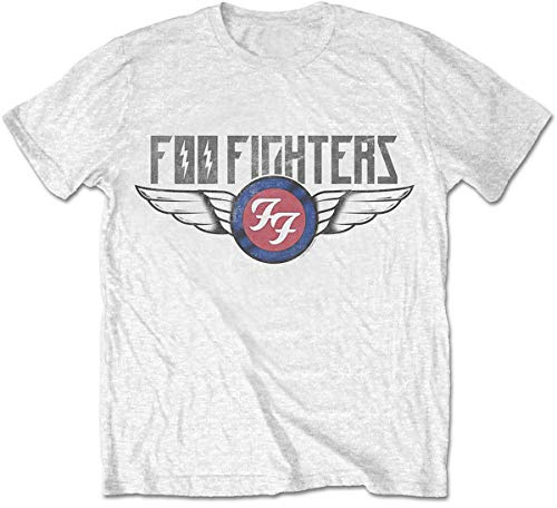 Foo Fighters - Flash Wings T-Shirt White