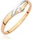 Damen Ring 585 14k Gold Rotgold natürlicher echt Diamanten Brillanten
