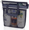 DV Lifestyle Mesh Shower Bag 25 x 26cm Caddy with Zipper & 2 Pockets. Quick-Dry Portable Toiletry Tote for Bathroom, Gym, Travel, Camp, Beach, for Sunscreen, Dorm & College Essentials (Black)