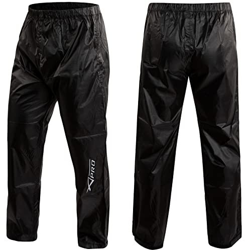 A-Pro Wasserdichthose Roller Einsaetze Motorrad Touring Unisext Schwarz XXL