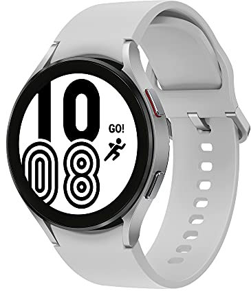 Samsung Galaxy Watch4, Runde LTE Smartwatch, Wear OS, Fitnessuhr, Fitness-Tracker, 44 mm, Silver inkl. 36 Monate Herstellergarantie [Exkl. bei Amazon]