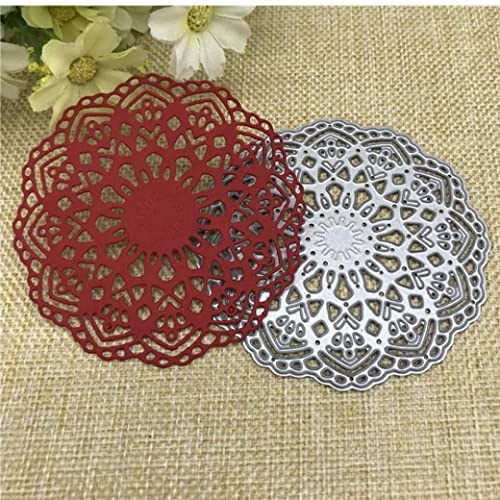 Matrices de découpe rondes en dentelle pour la fabrication de cartes, pochoirs de découpe pour bricolage, scrapbooking, album photo, papier de gaufrage décoratif, pour la fabrication de cartes
