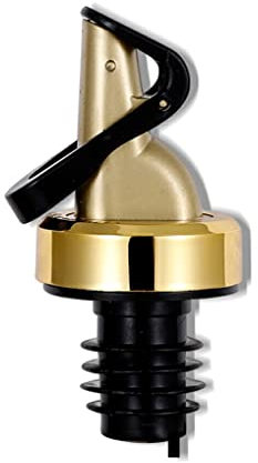 WNDUOKXH Boisson vin verseur huile d'olive bouchon de bouteille distributeur Silicone liège buse scellant réutilisable économiseur cuisine accessoire cadeau, Placage doré