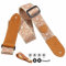 Nefelibata Gitarrengurt,2 Doppelte Lederenden,Vintage Woven W/FREE BONUS-4 Picks+Strap Locks+Strap Button,Bestes Geschenk für Bass,Elektro&Akustik Gitarren für Gitarre(Vintage khaki gelb Stickerei)