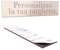Gruppo Veneziano - Targhetta personalizzata - targhetta incisa personalizzata autoadesiva - targhetta 10 x 2,5 cm ideale per fuoriporta e cassetta delle lettere personalizzabile