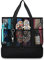 UYLIA Large Tote Mesh Beach Bag with Cooler for Women Men, Durable 8 Pockets Sandproof Waterproof Foldable for Pool Swimming and Travel Daily Use (Black)