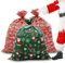 ROSAUI Weihnachtssack groß, 3 Stück Nikolaussack XXL, Weihnachtstüten Groß, Geschenkbeutel Weihnachten mit Karten, grosser 90cmx112cm