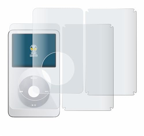 BROTECT Full-Cover Schutzfolie Matt für Apple iPod Classic Video (Display+Rückseite) (2 Stück) - Full-Screen Displayschutz-Folie, Curvedion