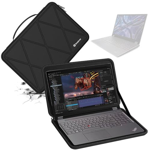 Smatree Hard Eva Protective Sleeve Case Kompatibel für 16 Zoll Lenovo ThinkPad P16 Gen 2 Mobile Workstation, wasserdichte Hartschalentasche für 16 Zoll Laptop (X8308)