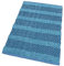 Tappeto Camera Scendiletto Bagno Cotone Intrecciato Tridimensionale Morbido Assorbente 50x80 Azzurro