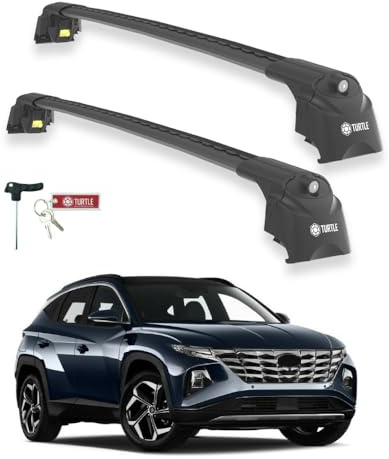 TURTLE kompatibel mit Hyundai Tucson (Nx4) 2022-2024 Air2 Dachträger | SCHWARZ