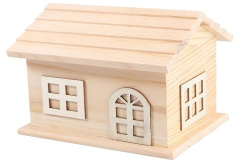 Cabilock Kasten aufbewahrungsboxen kinderzimmer schreintischorganizer Holzhaus zum Basteln unfertige Holzornamente DIY Halter aus Holz hölzern Geschenkbox Süßigkeiten Box