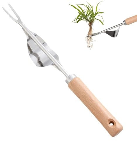 SSKHE Garden Weeder Tool,Stainless Steel Dandelion Remover Tool,Manual Weeder Puller Tool,Hand Weeder Tool,Manual Weeder Tool,garden weed remover tool for Garden Lawn Yard