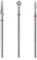 Qianyu 3pcs Nail Drill Bits Set Cuticle Clean Nail Bit Professional Carbide Bits Nails Buffer Bit Nail Trimer for Acrylic Gel Nail Polishing Manicure Pedicure Tool Home Salon Supply