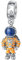 GOUWO Astronaut 925er Silber Charms Kompatibel mit Pandora Armband Halskette 5A Zirkonia Schmuck für Frauen Mutter Tochter Geburtstag Halloween Muttertag Valentinstag Geschenke
