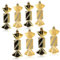 com-four® 8X Christbaumanhänger Bonbon - Weihnachtskugel Geschenkbonbon - Christbaumschmuck in Bonbon-Form für die Weihnachtsbaum-Dekoration - bruchfester Baumschmuck