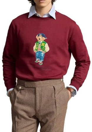 POLO RALPH LAUREN Felpa 710953718-001 Colore Bordeaux, bordeaux, L