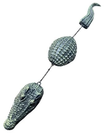 KESOTO Gartenfiguren Krokodil Statue Dekoration Garten für Outdoor-Teich, schwimmende Krokodil Figur, Tiere Ornament Alligator Dekoration für Terrasse, Pool, Garten Balkon, Teich