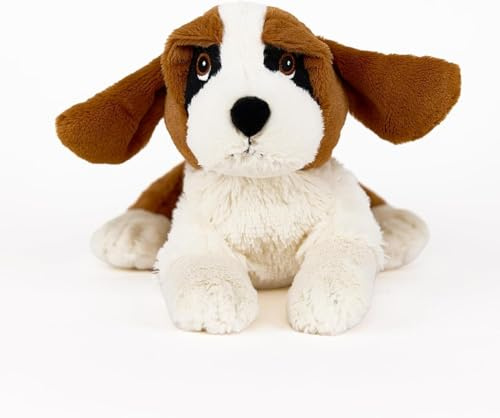 Warmies Microwavable Plush St Bernard, Heatable Weighted Plushie, Lightly Scented with French Lavender - Large