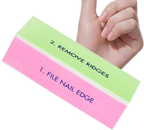 File per unghie - Blocco smalto per unghie a 4 vie | Blocco di lime e smalto per unghie | Liscia lime per unghie per lucidatura brillante, accessorio per manicure di bellezza per donne, uomini