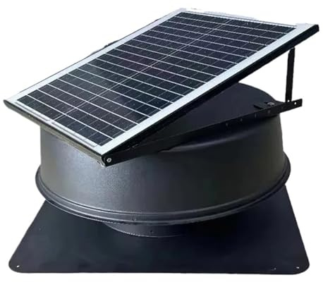 HPHPH Roof Vent 35W Naturally Powered Solar Air Conditioning Attic Vent Rooftop Exhaust Fan Heat Extraction Warehouse Loft Roof Ventilation