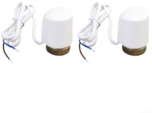 Attuatore termico elettrico, attuatore a pavimento AC230 V, distributore di acqua per riscaldamento, controllo elettrico della temperatura per valvola del radiatore (filo di alluminio)