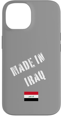 Hergestellt im Irak mit lustiger Flagge Hülle für iPhone 14
