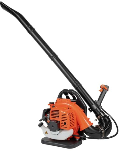 Laubbläser Benzin Schneefräse 2-Takt 1250 W 70 m/s Rückentragbares Laubblasgerät für Garten, Terrasse, Einfahrt und Mehr