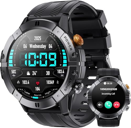 FOSSiBOT C29 Men's and Women's Smartwatch with Make or Answer Calls, Fitness Smart Watch with Bluetooth Calls, Smart Watch Tracker 100+ Sports Modes, IP68 Smart Watch for Android iOS