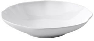 Villeroy & Boch – Pura Dessertschale, ca. 15 × 15 × 3 cm, Reinweiß, spülmaschinenfest & mikrowellensicher, fließende Form, Premium Bone Porzellan made in Germany