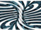 Runa Art Fototapete 3D illusion 352 x 250 cm Vlies Tapeten XXL Moderne Wandtapete Wohnzimmer Schlafzimmer Blau Weiss 9144011c