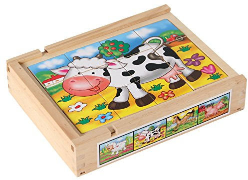Bartl lustiges Magnetpuzzle Set mit Bauernhoftiere, wie Pferde, Ferkel, Kühe und Schäfchen. In Einer stabilen Holzbox mit magnetischen Deckel, ab 3 Jahren perfekt als erstes Puzzle