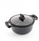Metaltex XPERT-Cacerola Alta Aluminio Fundido, 20 cm, Antiadherente ILAG 3 Capas, Full Induction válido para Todo Tipo de cocinas, 50 W, 2,6 litros, Negro