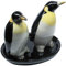 Keramik Salz- und Pfefferstreuer Set, Tiermotiv, Fauna, ca. 13 x 9 cm (Pinguine)