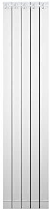 Fondital 82MAM01405 Radiatore in alluminio estruso Garda DUAL 80, 1800 mm, 5 elementi, bianco