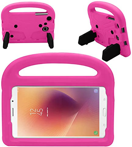 LIUCHEN Cas TabletÉtui pour Tablette de sécurité pour Samsung Galaxy Tab A A6 7.0 Pouces 2016 SM-T280 SM-T285 Étui en Silicone Antichoc pour Transport Amical, Rose
