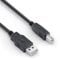 Sonero® cable USB 2.0, cable de conexión activa con amplificador de señal, cable de impresora, conector USB-A a conector USB-B, 480 Mbit/s, 20,0 m, negro