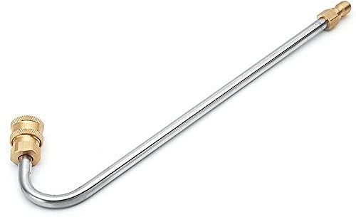 Spray Lance Extension, Riloer 5000 PSI 35cm Stainless Steel Angled Extension Wand Lance for Pressure Washer, U-shaped/30/90 Angle Sprayer Car Washer Cleaning Tool