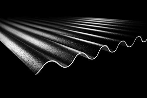 Wellplatte Trägermaterial aus 100% recyceltem Material 4mm stark anthrazit Sinus 95/34 Made in Germany 950mmx2000mm